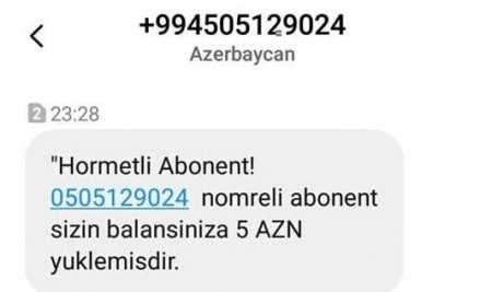 Telefonunuza bu SMS gəlsə, aldanmayın! – Foto