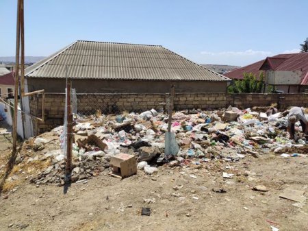 Daha bir küçənin sakinləri zibillikdən şikayət edir - FOTO