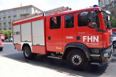 Bakıda qaçqınların yataqxanasında yanğın olub
