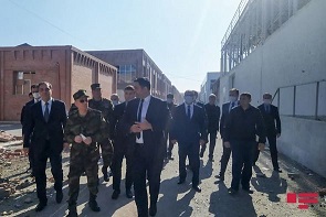   Kəmaləddin Heydərov düşmən təxribatına məruz qalan Gəncədə - FOTO