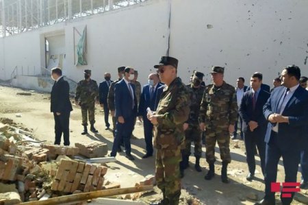 Kəmaləddin Heydərov düşmən təxribatına məruz qalan Gəncədə - FOTO
