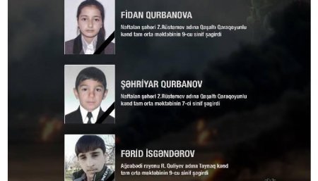 Ermənistanın təcavüzü nəticəsində daha bir məktəbli həlak olub