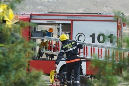 Bakıda uşaq bağçasında yanğın olub