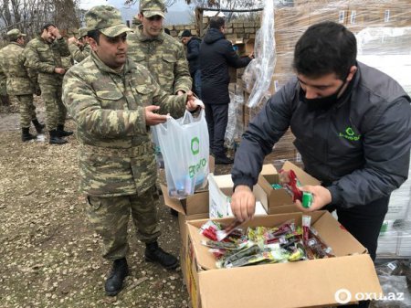 Heydər Əliyev Fondu və “Bravo” şəbəkəsinin aksiyası: Bir əsgər belə diqqətdənkənar qalmayacaq - FOTO/VİDEO