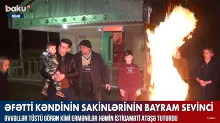 Əfətti kənd sakinlərinin illər sonra rahat keçirdikləri bayram sevinci