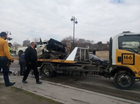 Bakıda iki avtomobil toqquşub - ANBAAN