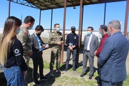 Sumqayıt və Biləsuvarda Vətən müharibəsi qaziləri ziyarət olunub - FOTO