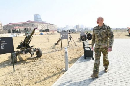 İlham Əliyev Bakıda Hərbi Qənimətlər Parkının açılışında iştirak etdi - YENİLƏNİB + FOTO