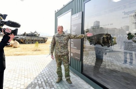 İlham Əliyev Bakıda Hərbi Qənimətlər Parkının açılışında iştirak etdi - YENİLƏNİB + FOTO