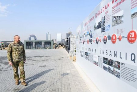 İlham Əliyev Bakıda Hərbi Qənimətlər Parkının açılışında iştirak etdi - YENİLƏNİB + FOTO