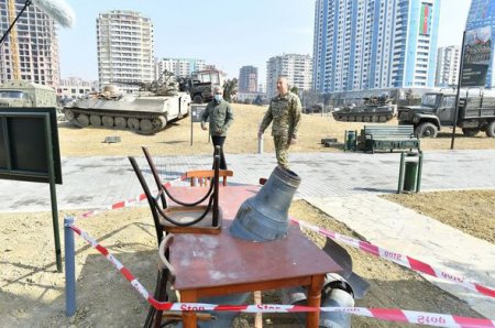 İlham Əliyev Bakıda Hərbi Qənimətlər Parkının açılışında iştirak etdi - YENİLƏNİB + FOTO