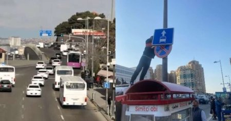 Avtobus zolağı ləğv olundu, cərimə yazılmayacaq: Sürücülərin diqqətinə! - VİDEO