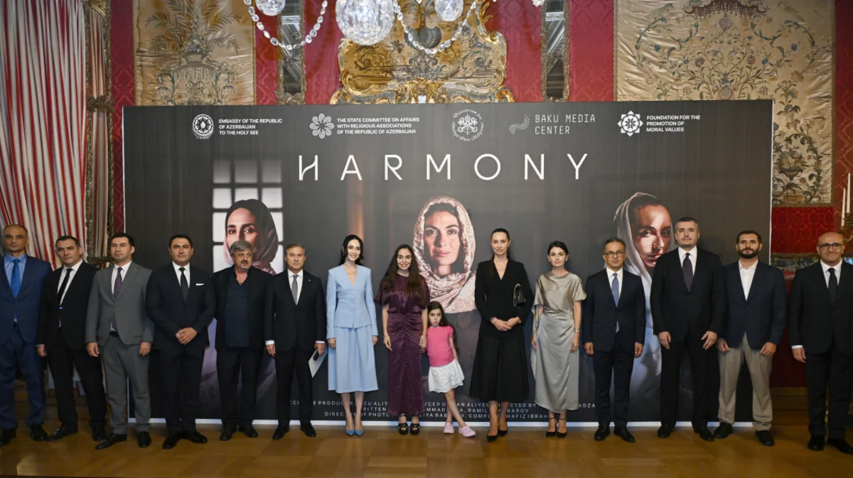 Leyla Əliyeva Romada "Harmoniya" sənədli filminin təqdimatında iştirak edib - FOTO