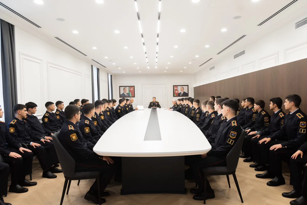 Vilayət Eyvazov xaricdə təhsil alacaq polis kursantlarını qəbul edib